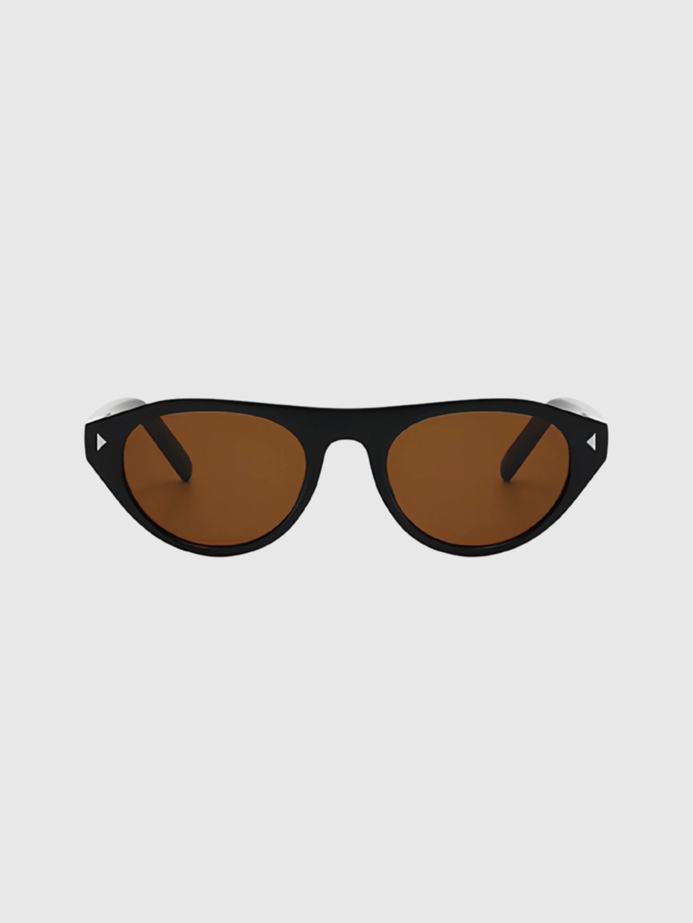 Black Frame Sunglasses with Brown Lenses